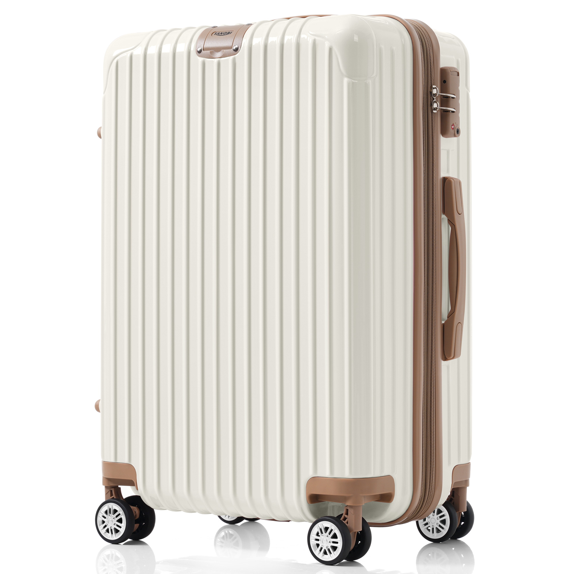 TANOBI キャリーケース スーツケース Mサイズ 大容量 容量拡張 大型 ビジネス かわいい 軽量 おしゃれ ストッパー付き TSAロック搭載 suitcase 旅行 海外 人気 おすすめ 女性 静音 静か 中型