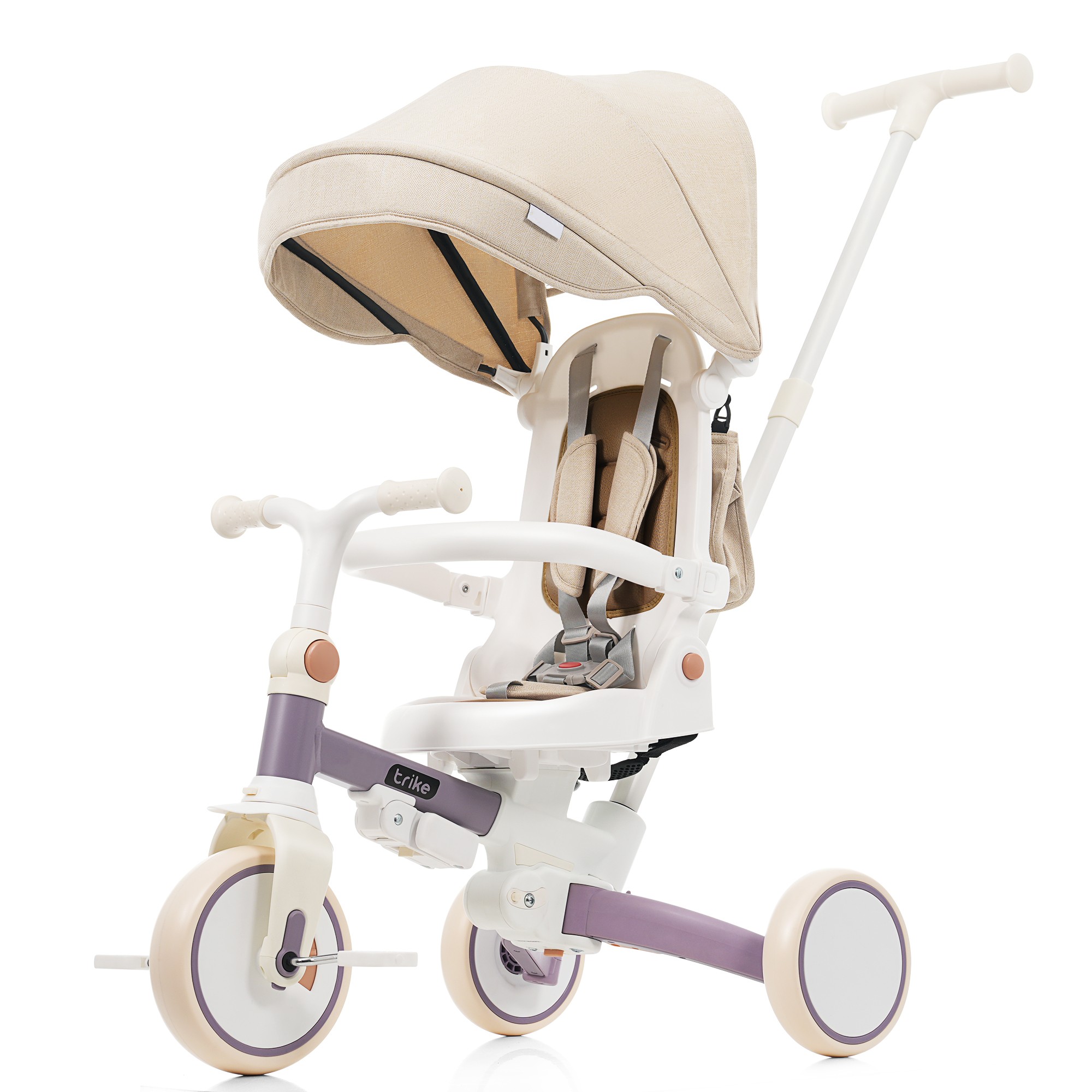 OSJ 三輪車 子供用三輪車 折りたたみ 手押し かじとり 7in1 7WAY 1~3歳 ランニングバイク 座面回転 自転車 おもちゃ 乗用玩具 幼児用 キッズバイク おしゃれ クリスマス 誕生日 プレゼント おもちゃ お祝い ギフト 女の子 男の子