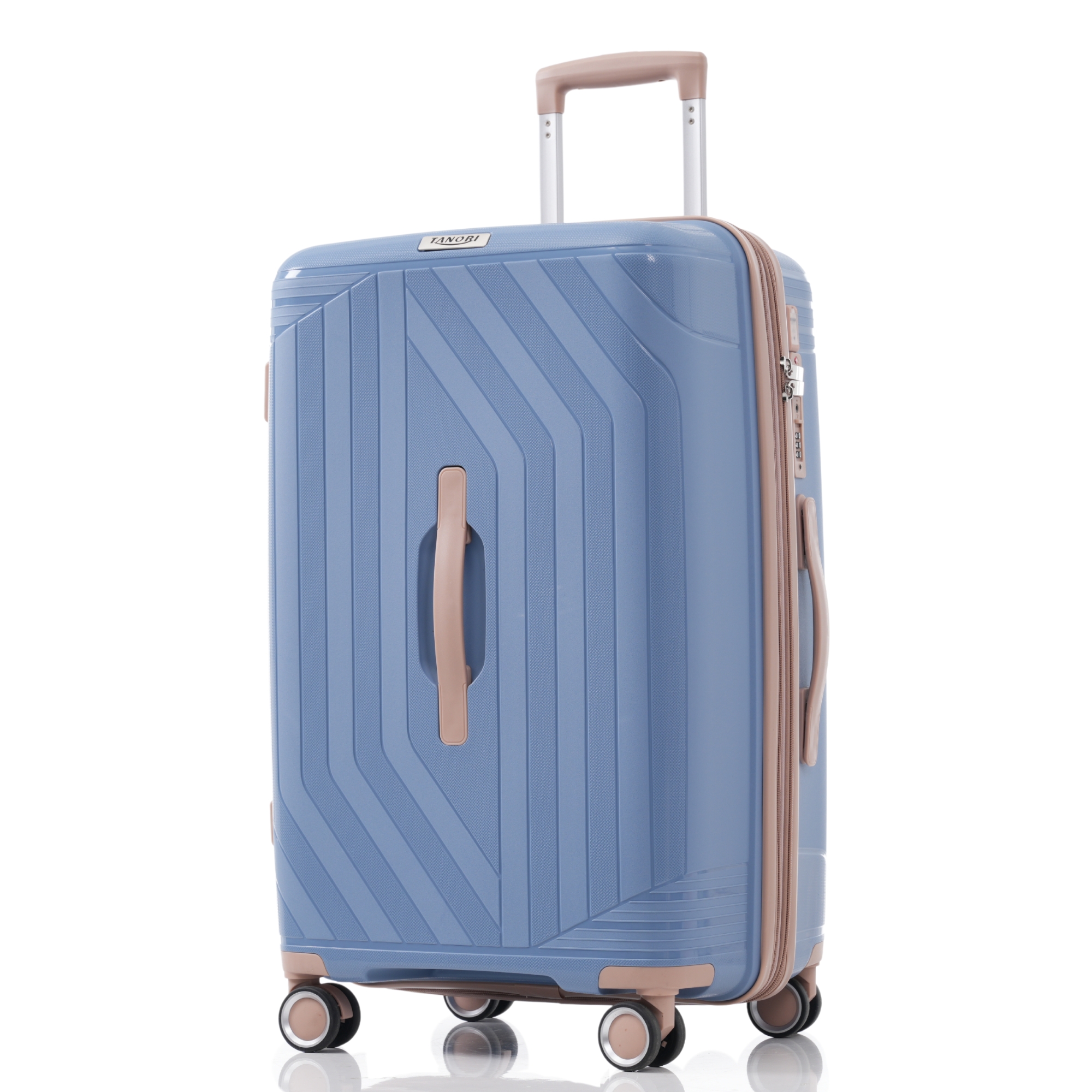 OSJ スーツケース Lサイズ 容量拡張 キャリーケース 機内持ち込み 軽量 ストッパー付き USBポート TSAロック ダブルキャスター 修学旅行 かわいい 大型 7~14日 中学生 大容量 海外旅行