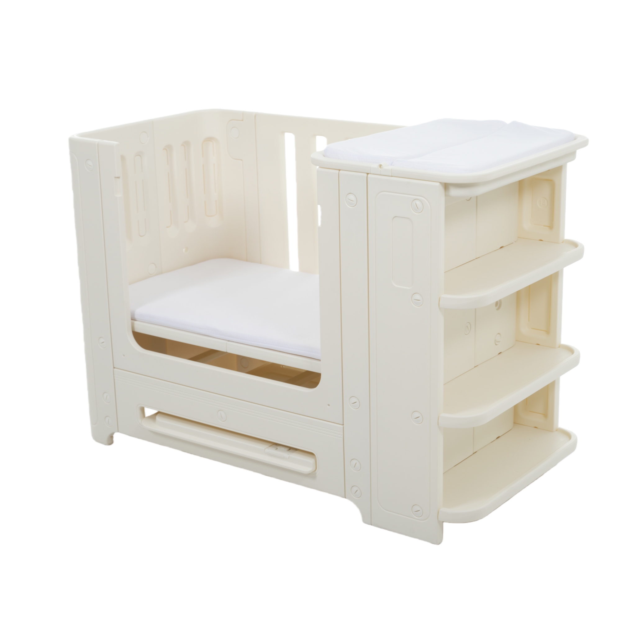 OSJ ベビーサークル マットレス付  プレイヤード 高さ調整 オムツ換え台付き お昼寝ベッド 添い寝 プレゼント お誕生日 お祝い プレゼント 出産祝い